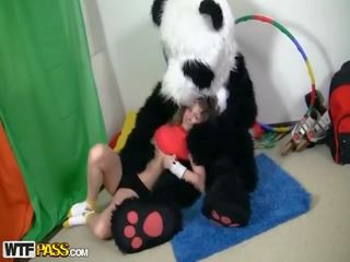 Sportif voluptueux ado baise involving marrant panda