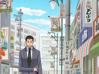 Nadržané anime učiteľka dáva fajčenie