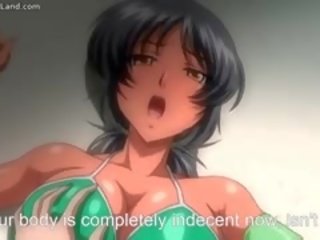 Prsatá anime dospívající v inviting dámské plavky jizzed part6