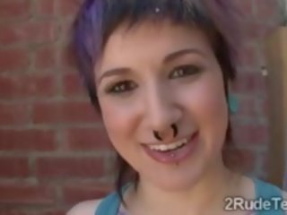 Pleasant Tattooed Teen Got Her Anus Nailed Roughly