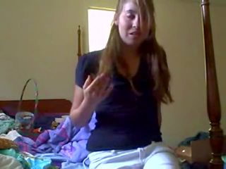 Young Teen Camslut Undresses For Her Viewers