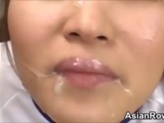 Ugly Asian sweetheart brutally used And Cummed On