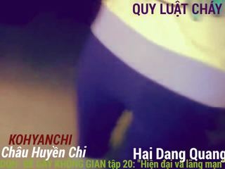 Teen damsel Pham Vu Linh Ngoc shy peeing Hai Dang Quang school Chau Huyen Chi strumpet