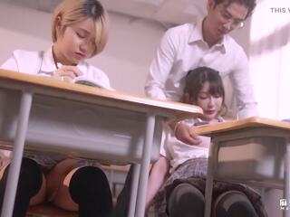 Model Tv - Summer Exam Sprint: School Uniform Blowjob dirty clip feat. Han Tang by FapHouse