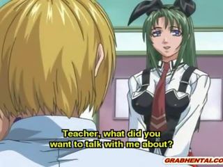 Pechugona hentai novia consigue follada por su profesora
