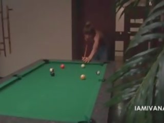 Slim Russian sex film Doll Ivana Fucking Her BF On A Pool Table