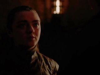 Maisie Williams/Arya Stark dirty film Scene in Game of Thrones Season 8 Episode 2