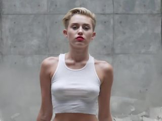 Miley cyrus - wrecking boll (porn edit)
