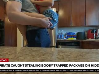 Teen Thief Caught Stealing Booby Trapped Package x rated film movs