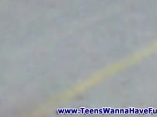 Inviting Teen Car Wash Babes film Off