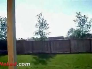Adorable damsel Gives A Backyard Blowjob