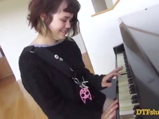 YHIVI videos OFF PIANO SKILLS FOLLOWED BY ROUGH sex movie AND CUM OVER HER FACE! - Featuring: Yhivi / James Deen