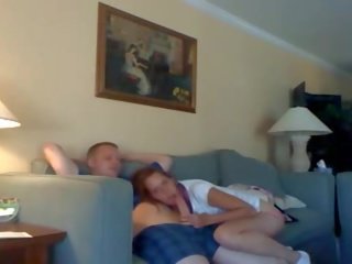 Elite And beguiling Amateur Couple Getting Fucked On The Couch