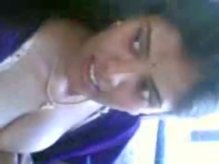 Desi college lover showing boobs in bus