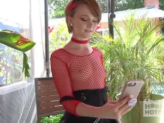 Redhead Teen With Short Hair Has First Hook Up With Online Date