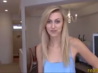 Tall Teen Realtor Pleasing Her hot to trot Client With Her Holes