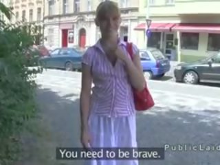 Czech Amateur Blowjob And Fucking POV In Public