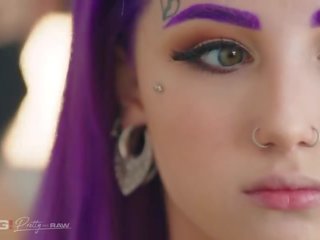 Fantastický inked purple vlasy dospívající chce hrubý špinavý film x jmenovitý film klipy