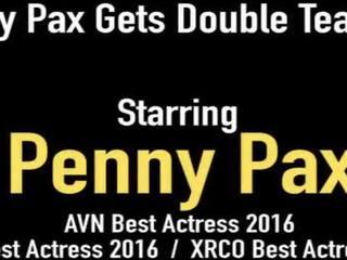 Pussy Plowed Red Penny Pax Takes Double Cum immediately thereafter a Double Deep Fuck!