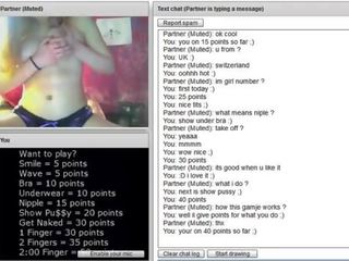 Hot to trot Swiss babe Chatroulette Game