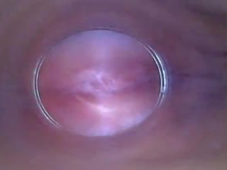 Solo Petite daughter Close up Puts Endoscope on Nipples uses Camera as Dildo